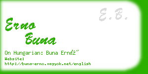 erno buna business card